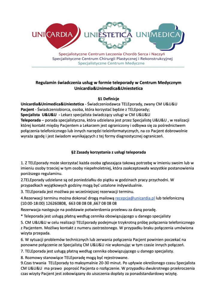 Regulamin teleporad U&U&U_